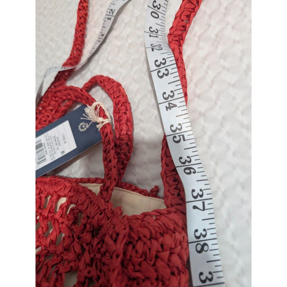 Universal Thread Red Crochet Crossbody Bag NWT - Picture 3 of 8